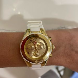 Michele White Jelly Watch